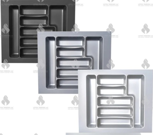 19.101 ПВЦ поставка за прибори, сива