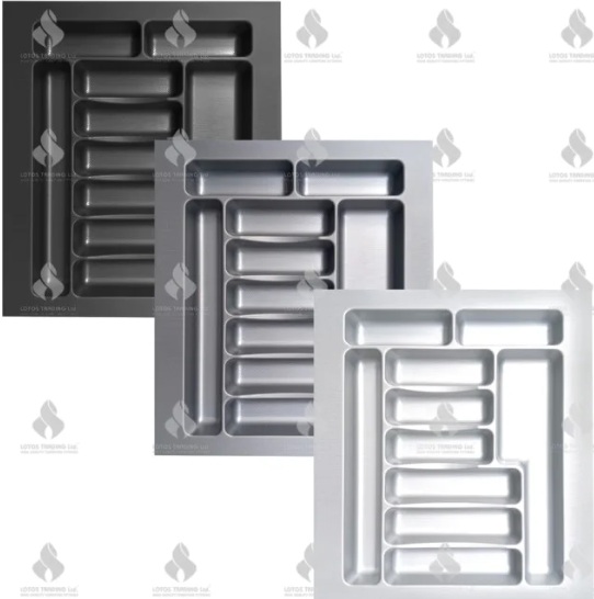 19.101 ПВЦ поставка за прибори, сива