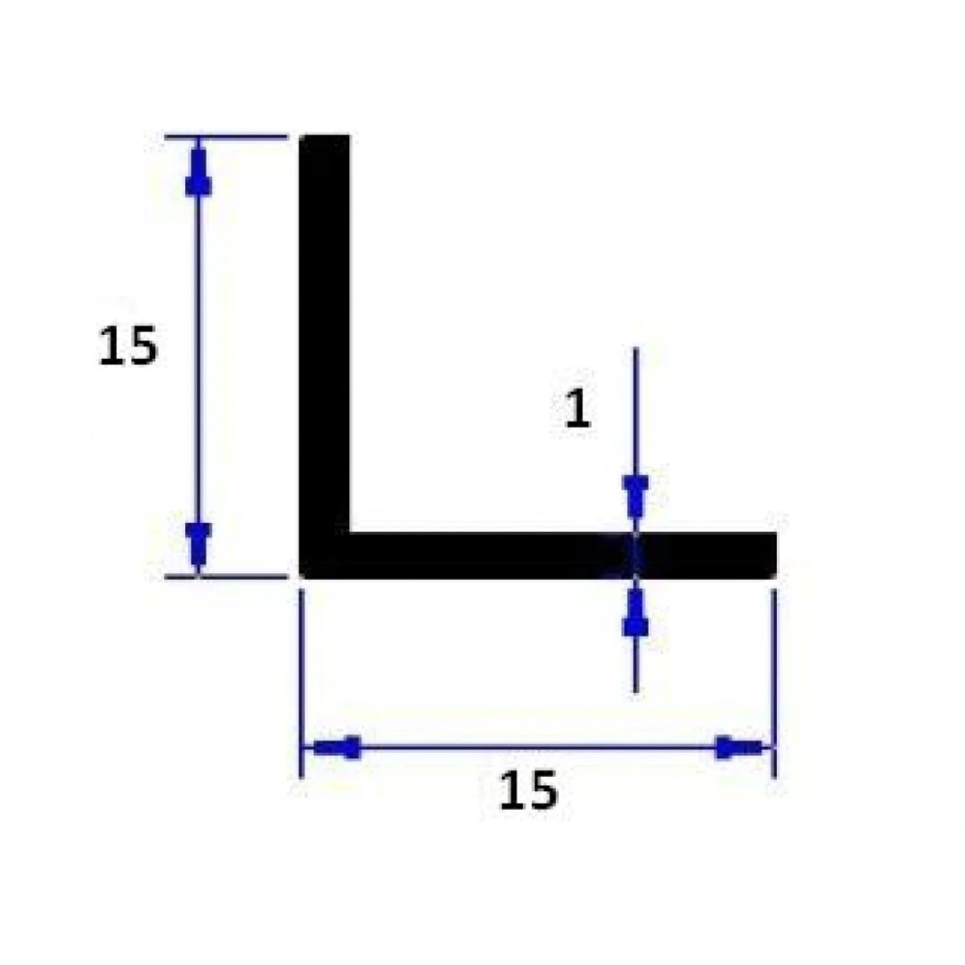 27.122.05 Алуминиеви ъгли 15/15