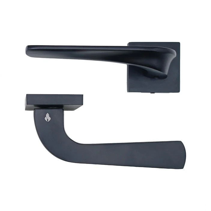 29.125/126/127.16 Дръжка за интериорна и екстериорна врата черна алуминий