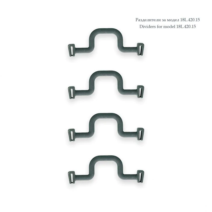 18.420.15 Механизъм кошница за бутилки и препарати за долен шкаф пълно изтегляне с успокоител антрацит