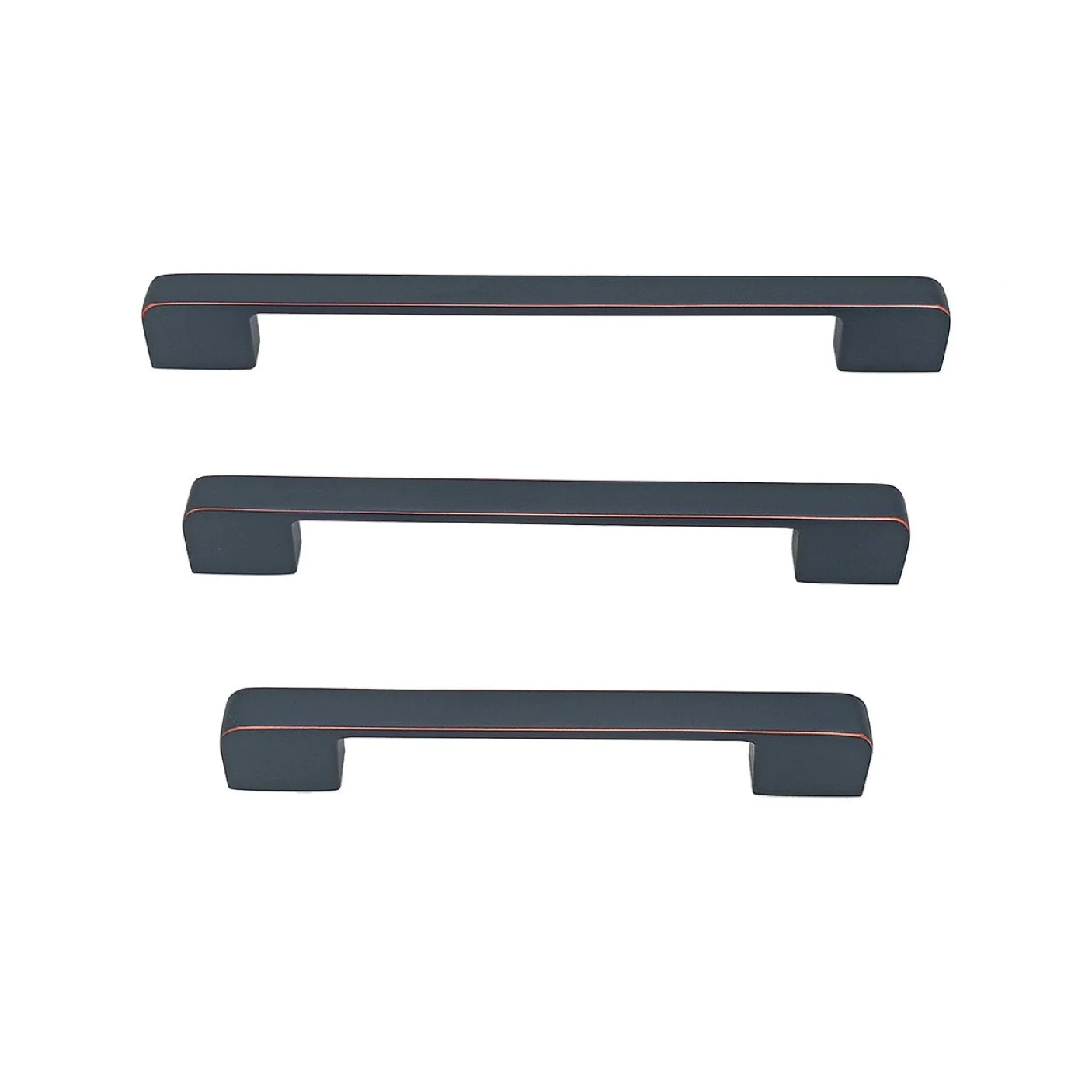 13.202 Дръжка IVENTO 202 черно мат с меден кант