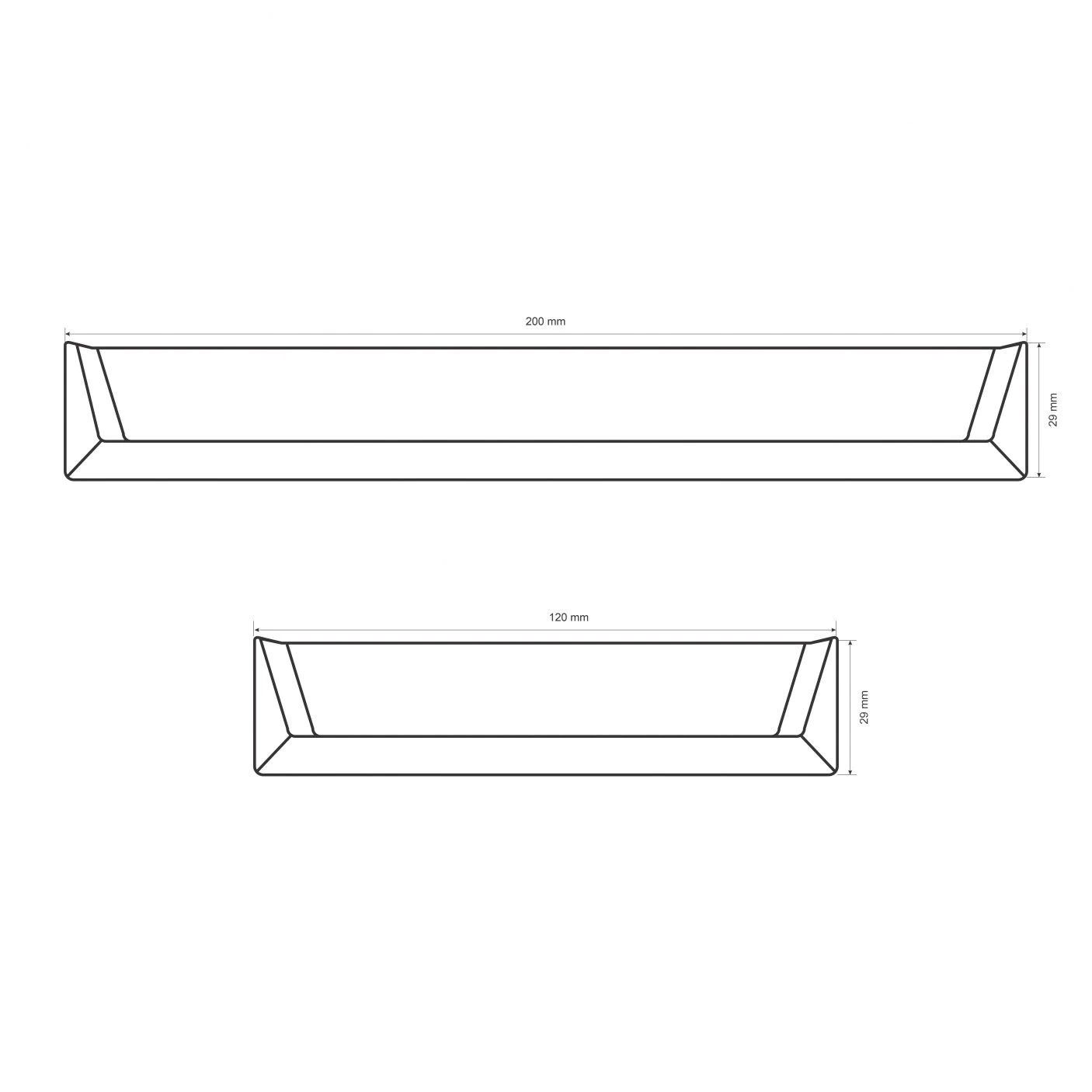 13.112 Дръжка IVENTO 112полувкопана черен мат