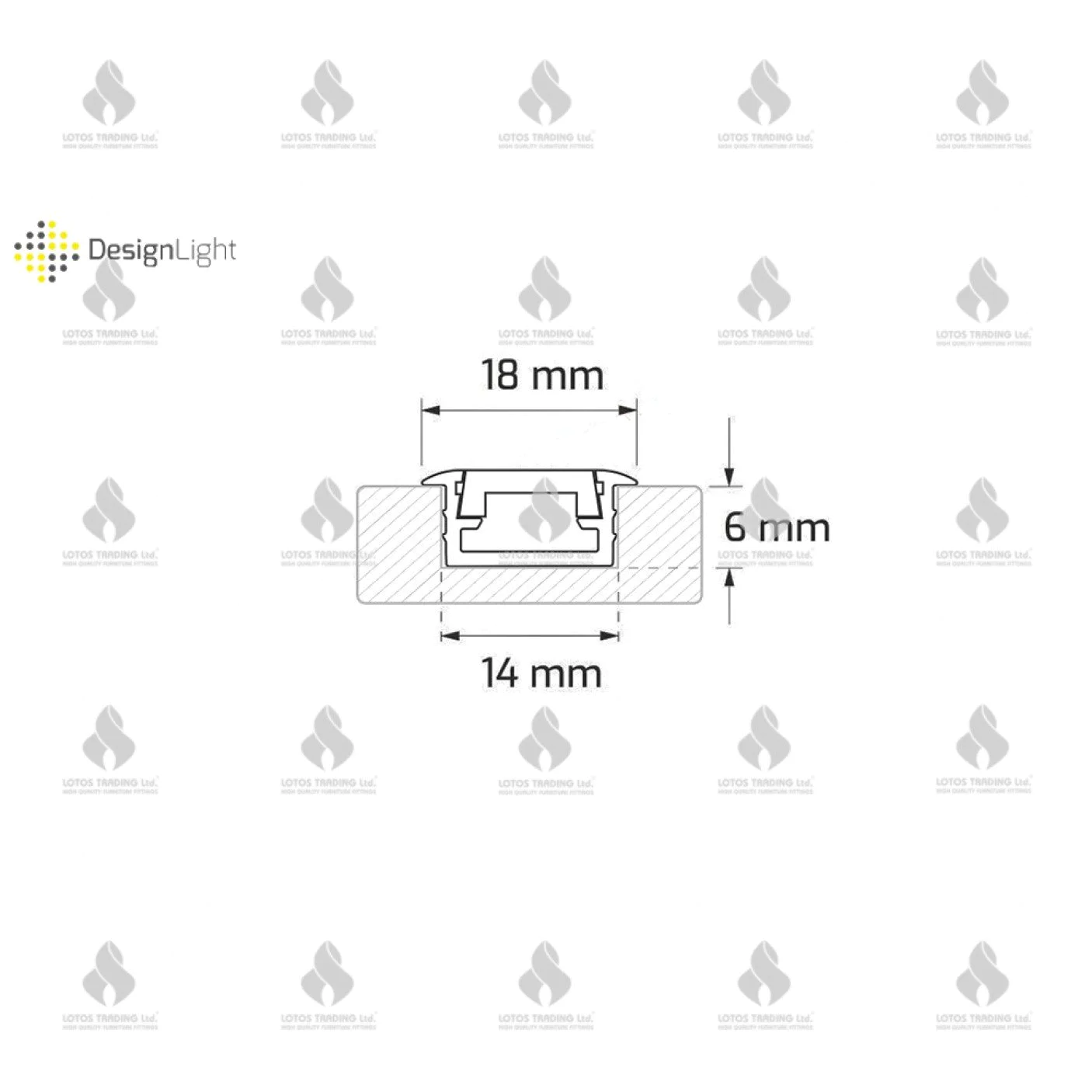 31.260.01А Алуминиев профил за LED лента за вкопаване 