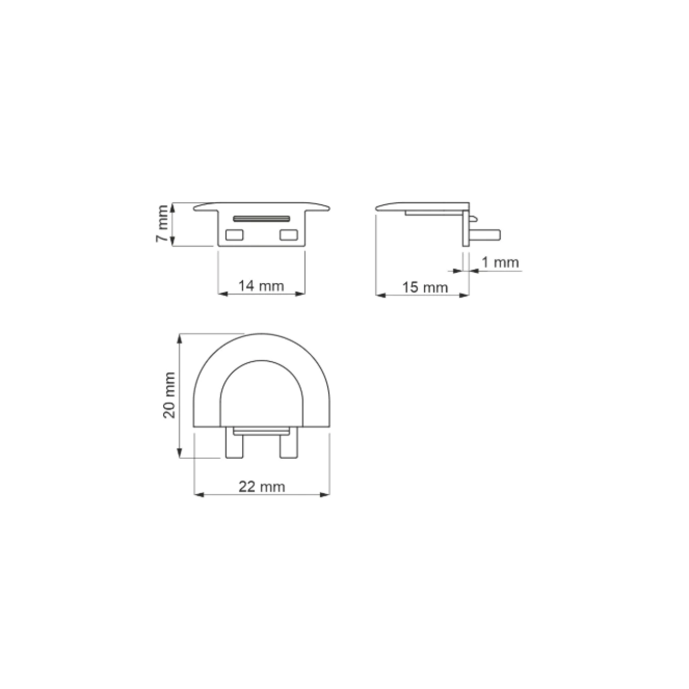 31.260.03 Алуминиев профил за LED лента за вкопаване